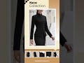 DONICY Women's Solid Color Stand Collar Single-Breasted Metal Button Long Sleeve Short Jacket, Fa…