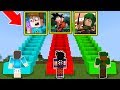 NÃO ESCOLHA A ESCADA ERRADA DE YOUTUBERS.EXE DO MINECRAFT! LUCKY BLOCK DA TROLLAGEM