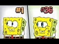 I traced spongebob 500 times