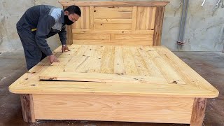 Perfect Presidential BED Design Ideas From Hardwood With Soft Curves. Step by Step and Easy? screenshot 2