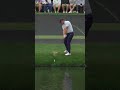 Bryson DeChambeau skips on No. 16. #themasters