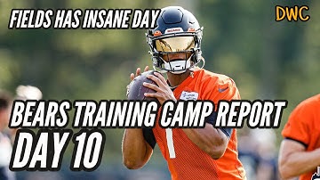 Justin Fields Has an INSANE Practice || Bears Training Camp Report Day 10