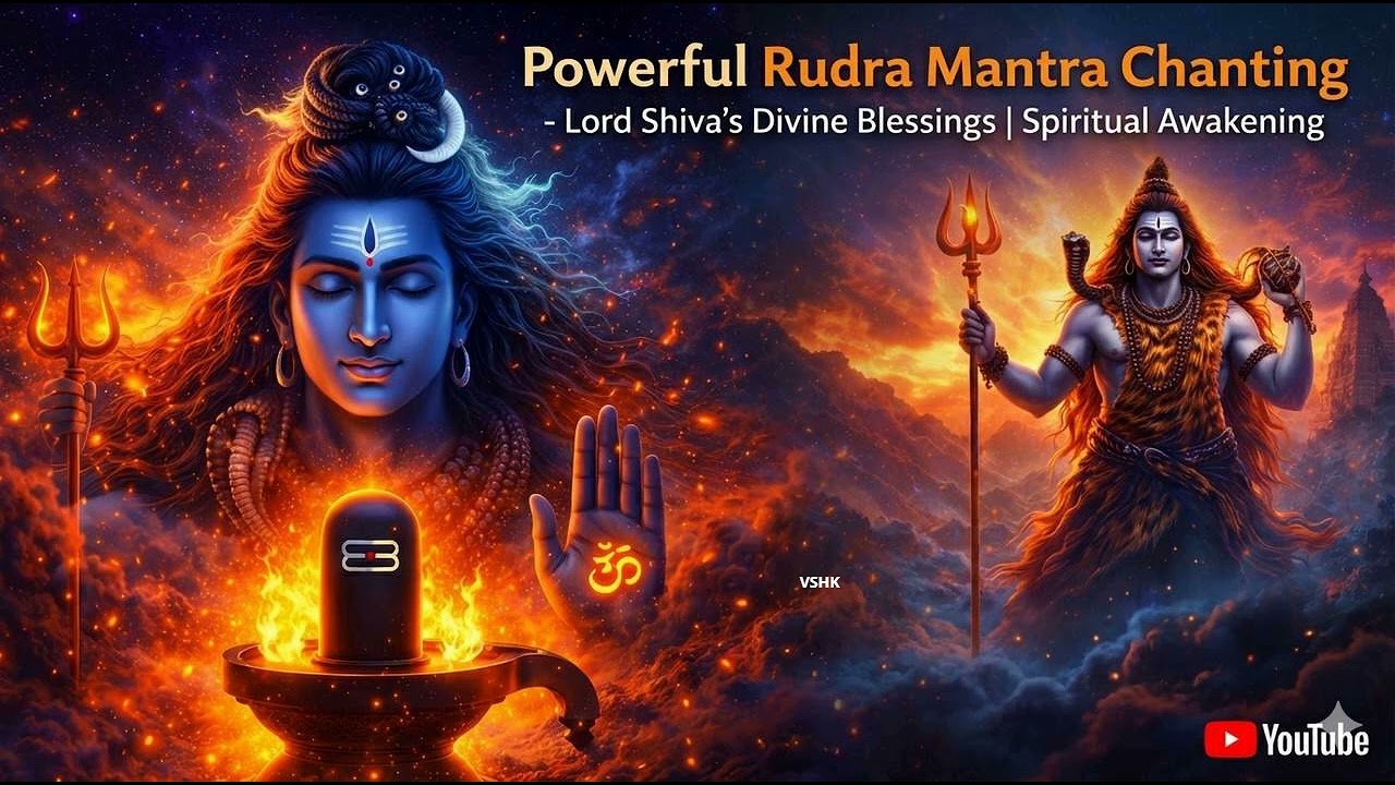 :Sacred Rudra Mantra Chanting | Ancient Vedic Prayers to Lord Shiva | Meditation & Divine Energy