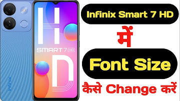 How to change font size in Infinix Smart 7 HD || Infinix Smart 7 HD me font size kaise change kare |