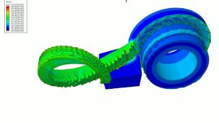 Abaqus CAE 3D Turning Simulation NT11 (Nodal Temperature)