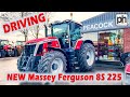 DRIVING NEW MASSEY FERGUSON 8S 225 - My First Drive - WOW