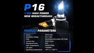 P16 h7 100W CAR LED HEADLIGHT BULBS