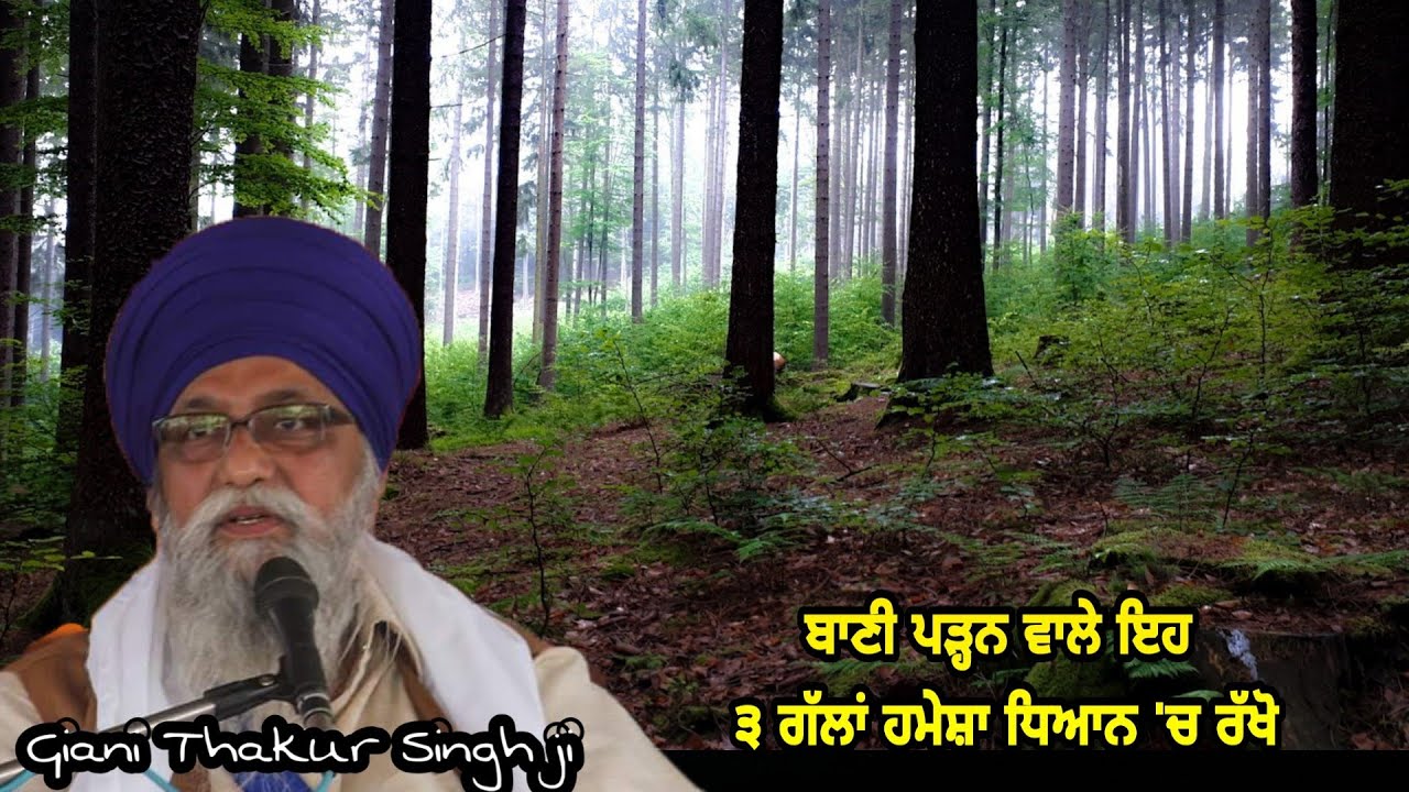 Bani Parhn vale ehh 3 gallan da jarur dhyaan rakho  .. Giani Thakur Singh ji (Damdami Taksaal)