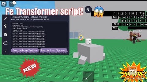 FE TRANSFORMER SCRIPT ROBLOX (Link in my description) | Fluxus and Hydrogen