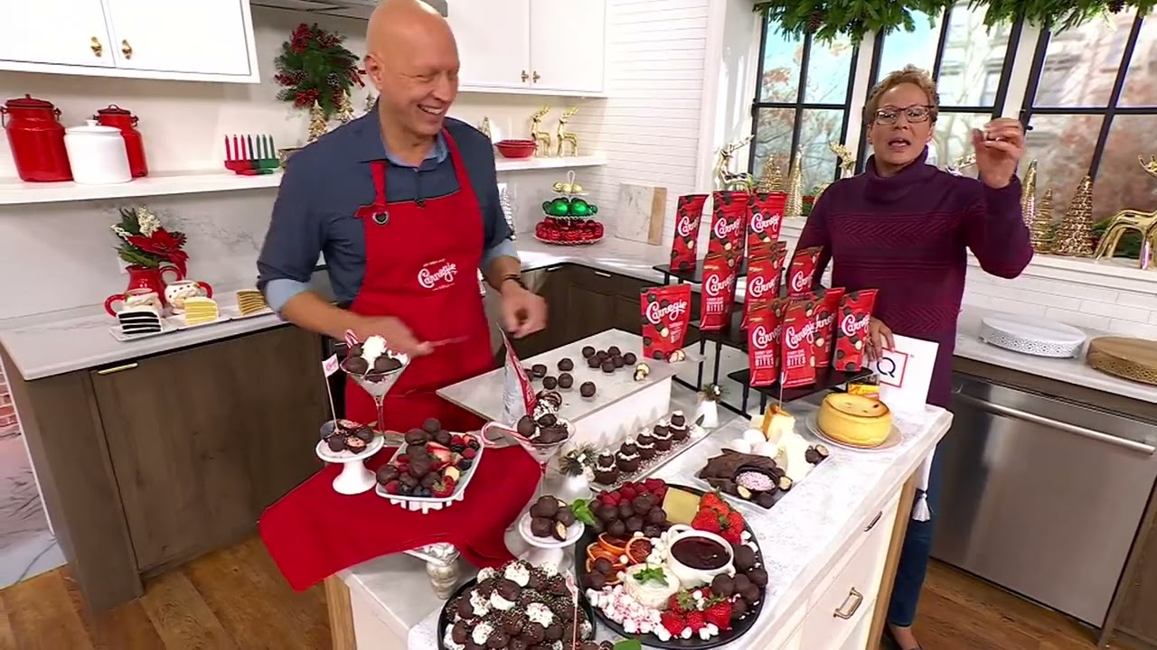 Carnegie Deli 32-pc Candy Cane or Classic Cheesecake Bites on QVC