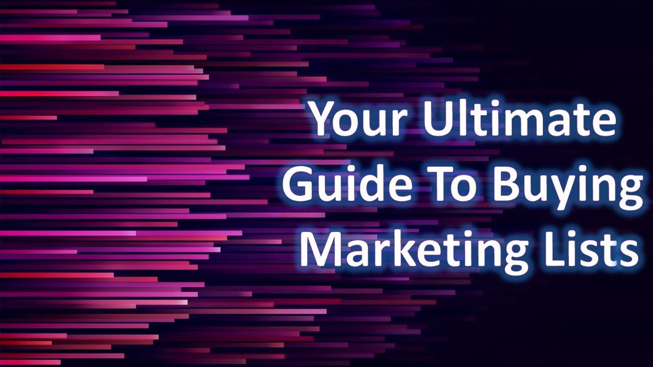 Your Ultimate Guide to Purchasing Marketing Lists! Revolutionize Your Marketing with Gemstone Data!