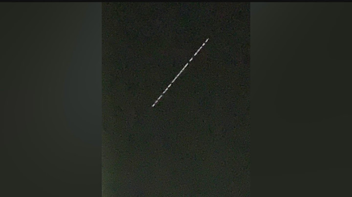 What was the string of lights in the sky over the Youngstown area Sunday evening?