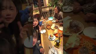 さてどこでしょう?4月前に家族で撮ったディナー #れのれらtv #家族 #ディナー