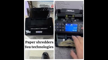 Paper shredder Cis cash counting machines Sva technologies,  jaipur