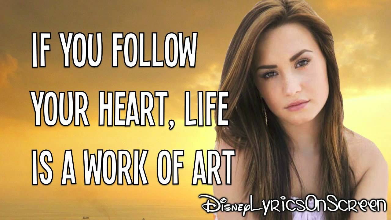 Demi Lovato - Work of Art (Lyrics Video) HD