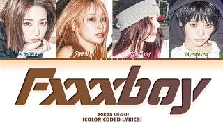 「AI COVER」aespa 'Fxxxboy' Original BLACKPINK (Color Coded Lyrics)