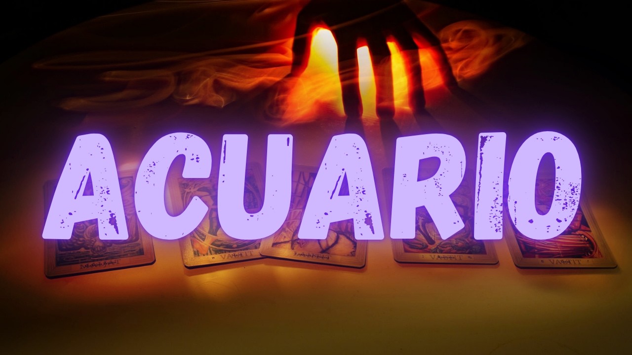 ACUARIO TU VIDA SE ACELERA!! MAGNÍFICA BENDICIÓN EN CAMINO!! LO QUE LA VIDA TE QUITÓ DIOS LO REPONE