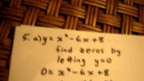 Finding Axis of Symmetry for Various Quadratic Equations in Standard Form