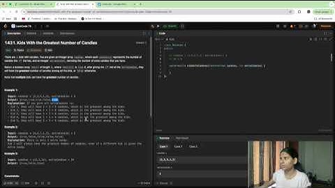 1431. Kids With the Greatest Number of Candies #leetcode75 #dsa #practice