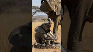 Snake Are Badly Attack On Elephant Baby His Mother Try To Save His Life