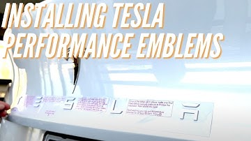 Installing the Satin White Tesla Performance Emblem