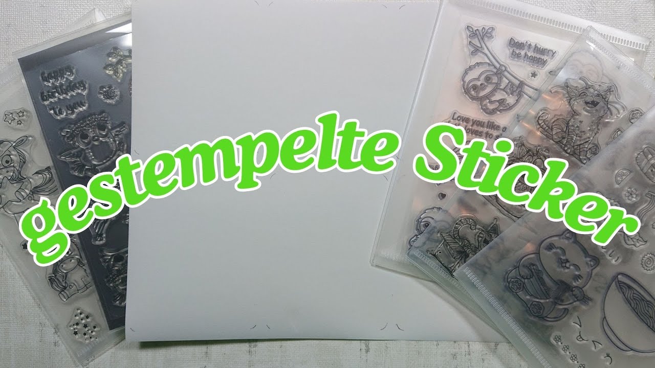 Aus Stempelmotiven werden Sticker