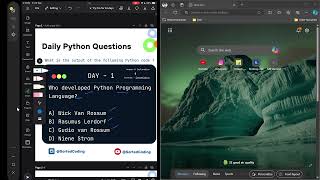 Solving 100 Python MCQs in 100 Days - Day 1 Challenge! | Who developed python programming language ?