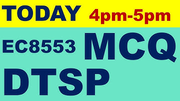 DTSP mcq with answers | DTSP MCQ | DSP MCQ | EC8553 MCQ | dtsp mcq anna universtiy | CHROME TECH