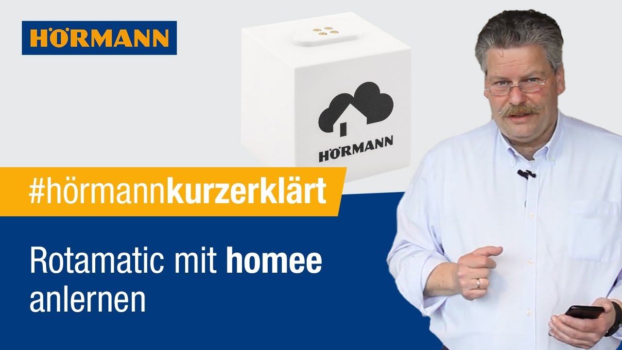 So lernen Sie Hörmann Rotamatic mit Homee an | Hörmann