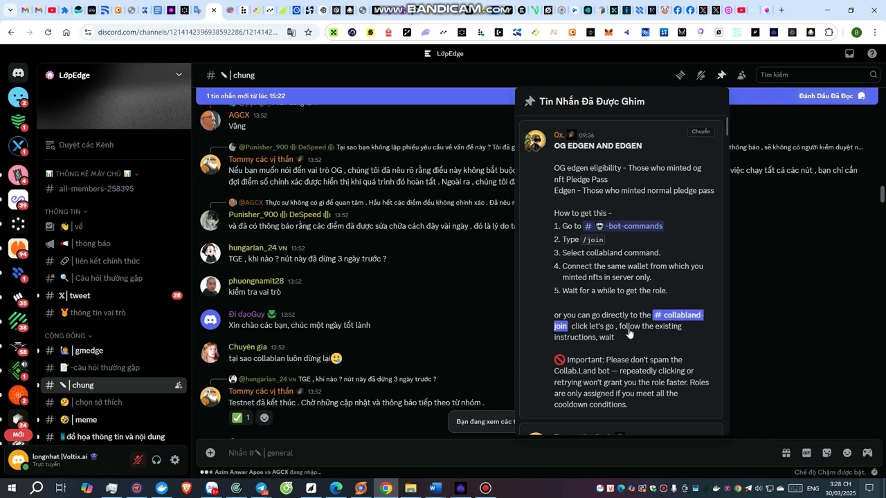 Hướng dẫn cách lấy vai trò NFT OG LayerEdge trên Discord