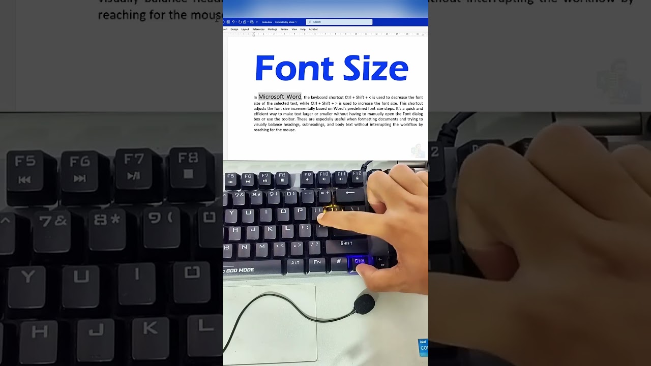 She Was Still Clicking the Font Button… Then I Hit Ctrl +  😳🔥 