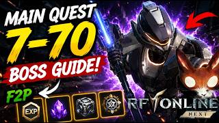Main Quest 7-70 F2P Boss Guide! 🔥 Easiest Clear Method | RF Online Next