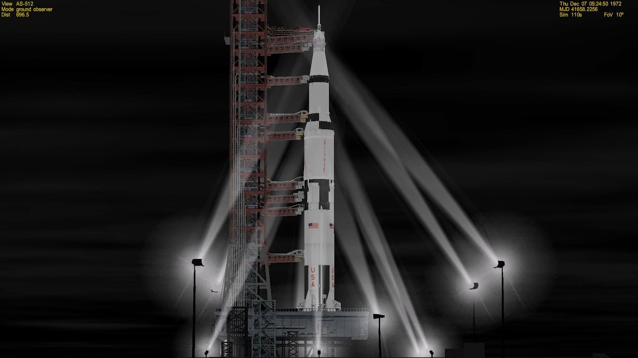 Apollo 17 (A.S.-512) The Launch of the Last Manned Lunar Mission in the XX Century