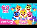 Happy Birthday to You Song | 60 Minute Birthday Song | Baby Shark Remix | Pinkfong Songs for Kids