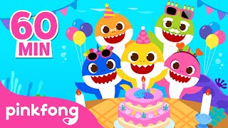 Happy Birthday to You Song 60 Minute Birthday Song Baby Shark Remix Pinkfong Songs for Kids