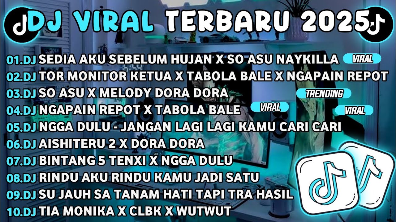 DJ TIKTOK TERBARU 2025🎵DJ SEDIA AKU SEBELUM HUJAN X SO ASU NAYKILLA🎵DJ TOR MONITOR