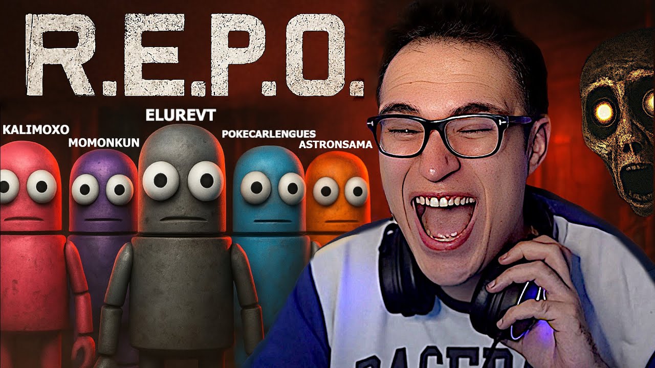 😂 JUGANDO al R.E.P.O. con MOMONKUN, ELUREVT, ASKALPLAY y POKECARLENGUES