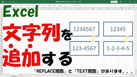 【Excel関数】文字列を追加する【REPLACEかTEXTを使う】