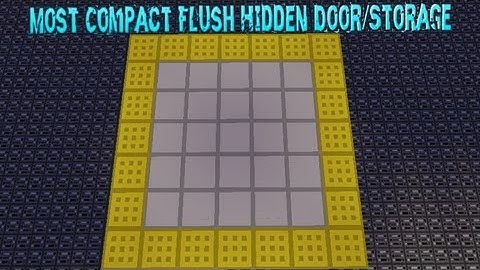Minecraft: Most Compact Flush Hidden Door/Storage (3x3)