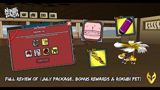 Ninja Saga - Full review of July package, bonus rewards & Rokubi pet 2026 screenshot 4