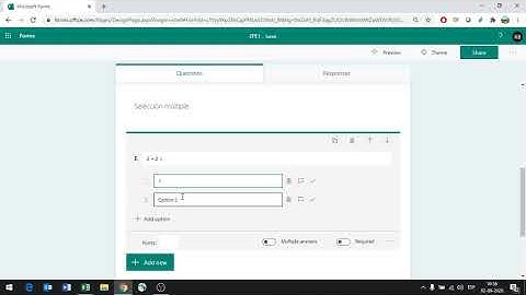 Creación de pruebas con Microsoft Forms
