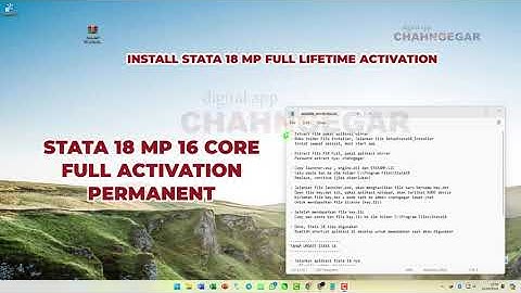 INSTALL STATA 18 MP 16 CORE FULL PERMANENT ACTIVATION