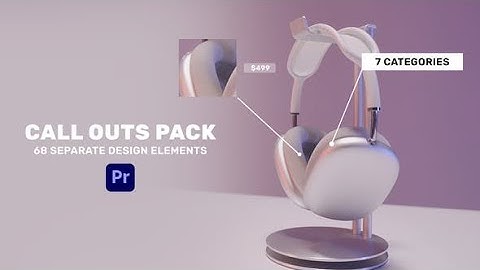 Design Call Outs Pack for Premiere Pro | Premiere Pro Template