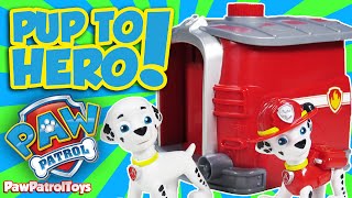 The Paw Patrol Pup to Hero Marshall Play Set