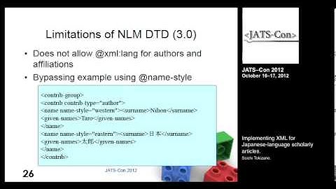 Implementing XML for Japanese-language scholarly articles.