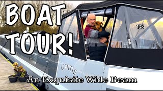 Boat Tour! Inside an Exquisite Aqualine Wide Beam | 138