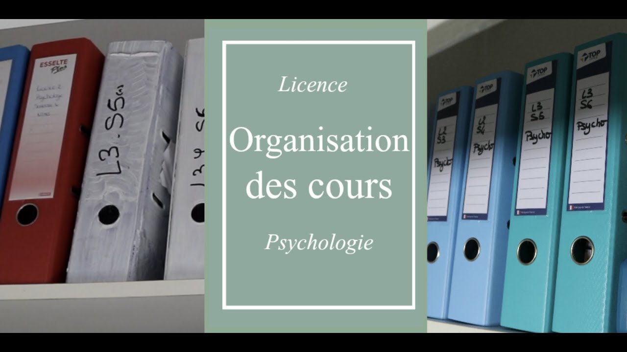 ► RANGER SES COURS │ETAPES & CONSEILS  💪 │ LICENCE PSYCHOLOGIE 🧠