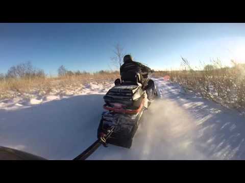 Покатушка на снегоходе lynx 900 часть 1
