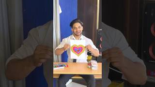 Heart painting challenge🎨|| school life || #shorts #shortvideo #magic #school #schoollife #fyp