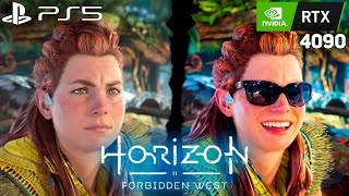 Horizon Forbidden West PS5 vs PC RTX 4090 - Game Comparison
